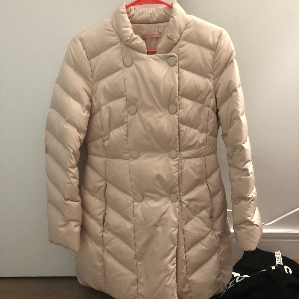 Jill by Jill Stuart double breast Cream Beige Puffer SZ XS